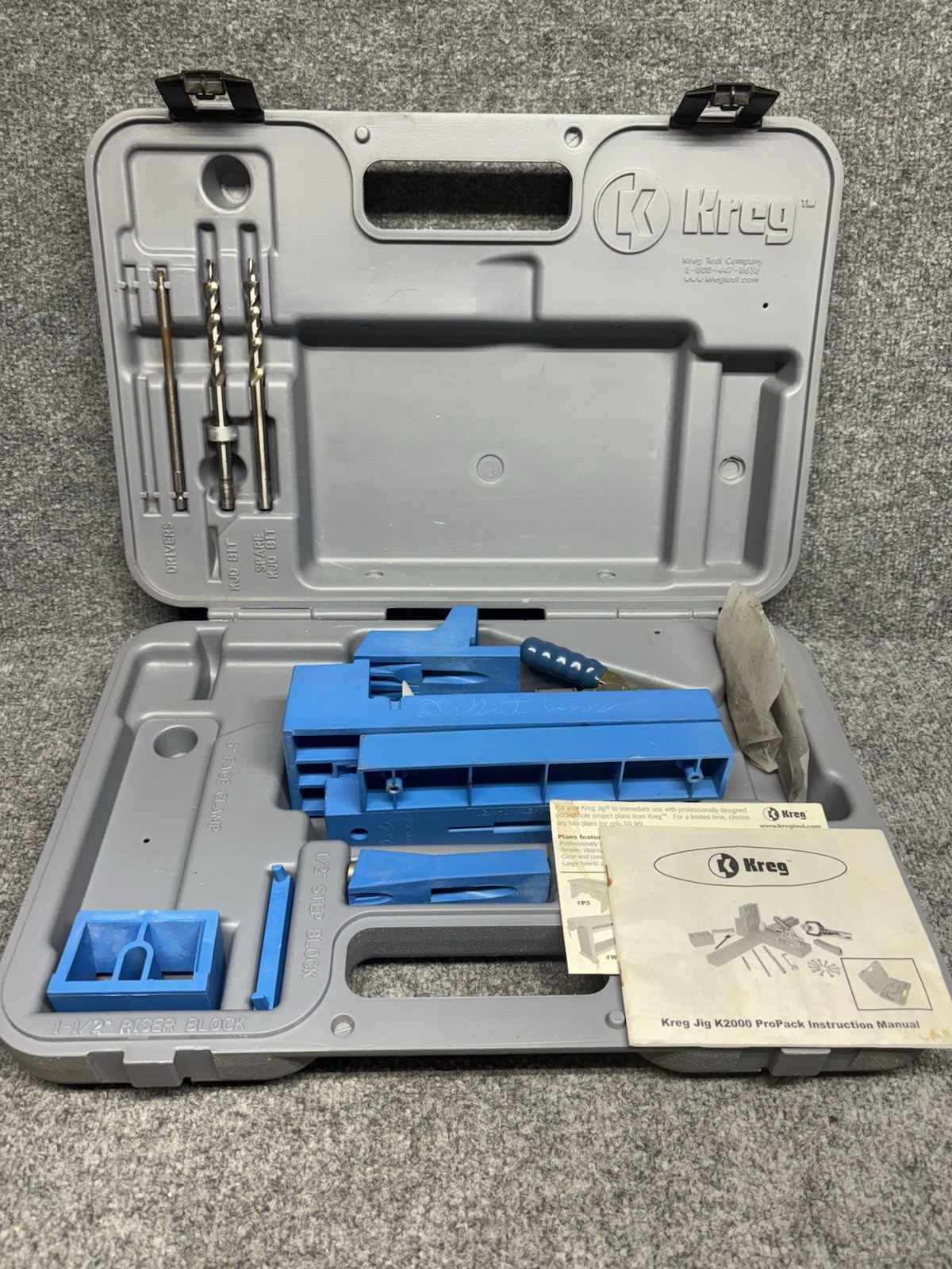 Kreg  Pro Pack K2000 Pocket Hole Jig System ProPack - Missing Face Clamp