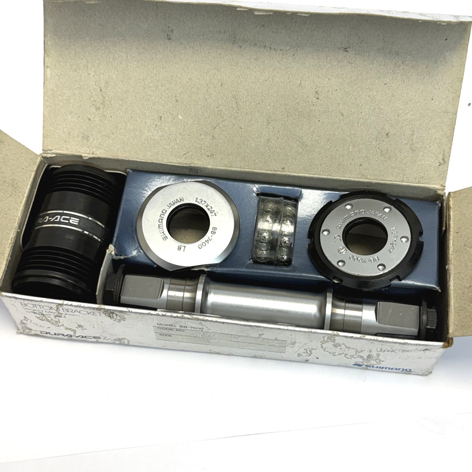 NOS - Shimano Dura Ace 7400 7/8 Speed Bottom Bracket - 112mm English thread