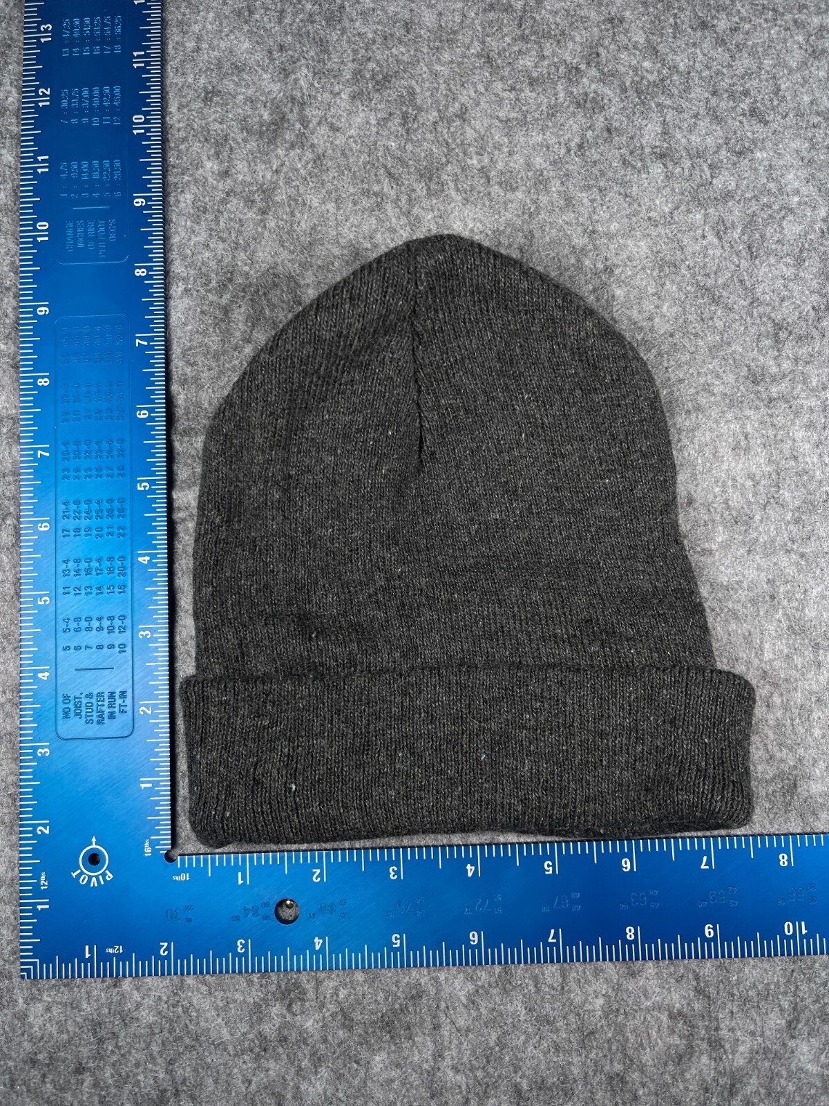 Beanie Toque Youth Boys One Size Gray Knit 100% Acrylic Winter Ski Skater