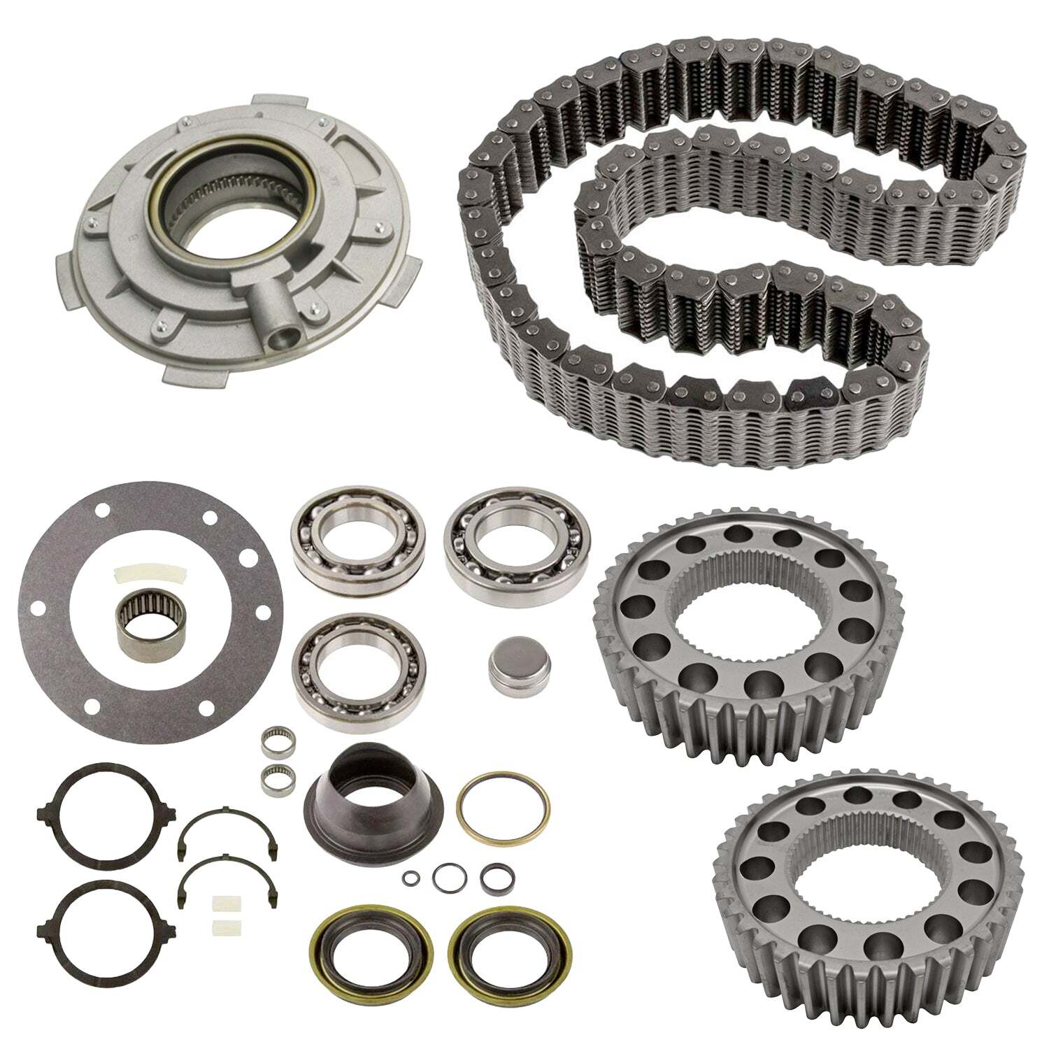 Ford 4WD NP271F Transfer Case Rebuild Kit w/ Bearings Seals Chain Pump Sprockets