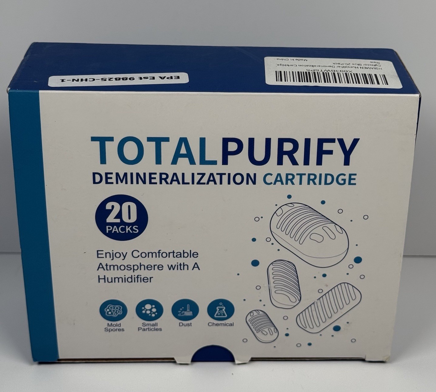 Total Purify Demineralization Cartridges 20 PACK Cylinder Shape Humidifier NEW