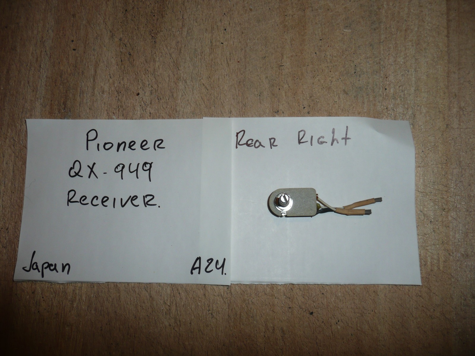 Pioneer QX-949 Receiver Replacement Rear Right Scope Adjustment Potentiometr
