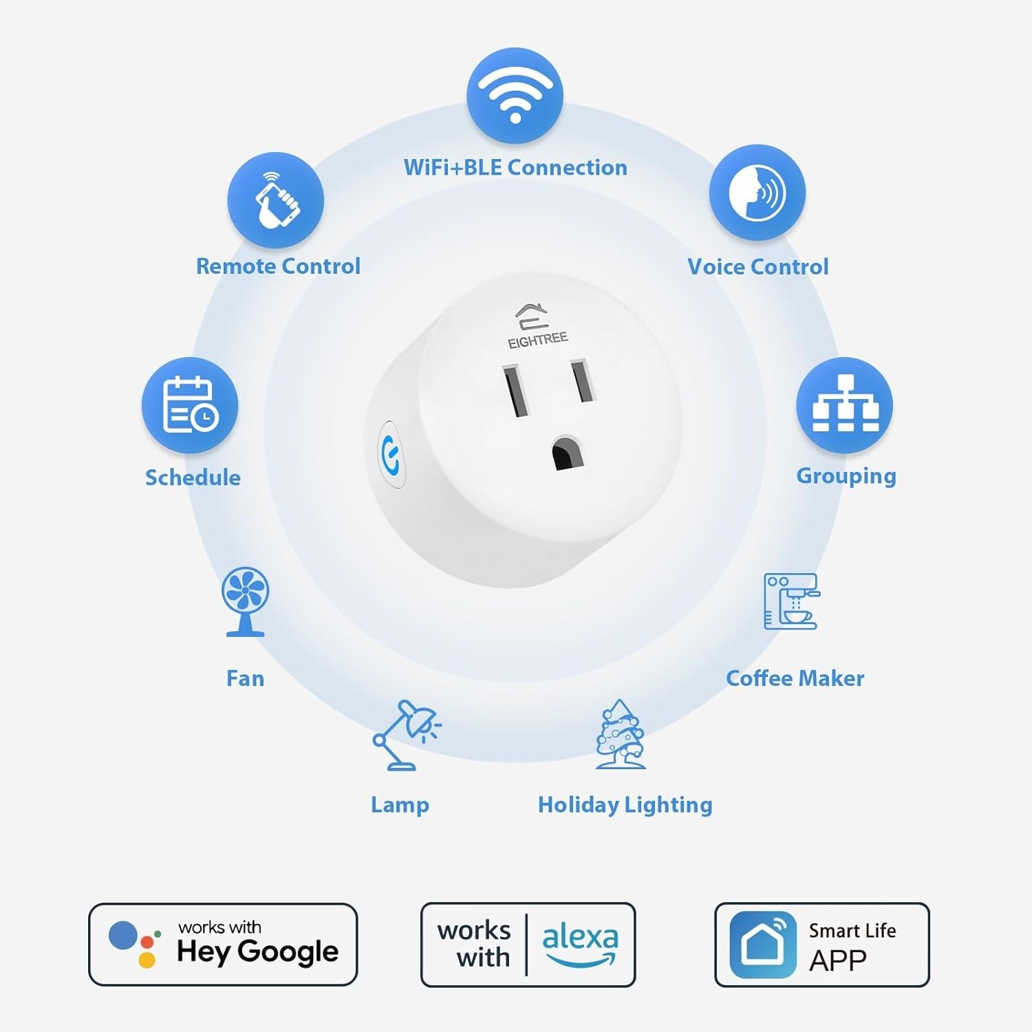 Enchufes Inteligentes Wi-fi Outlet 4 Pack - Enchufes Inteligentes Que Funcio...