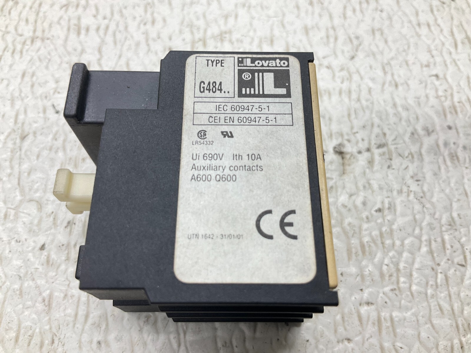 Lovato G484 Auxiliary Contact Block G484/30 (TSC)