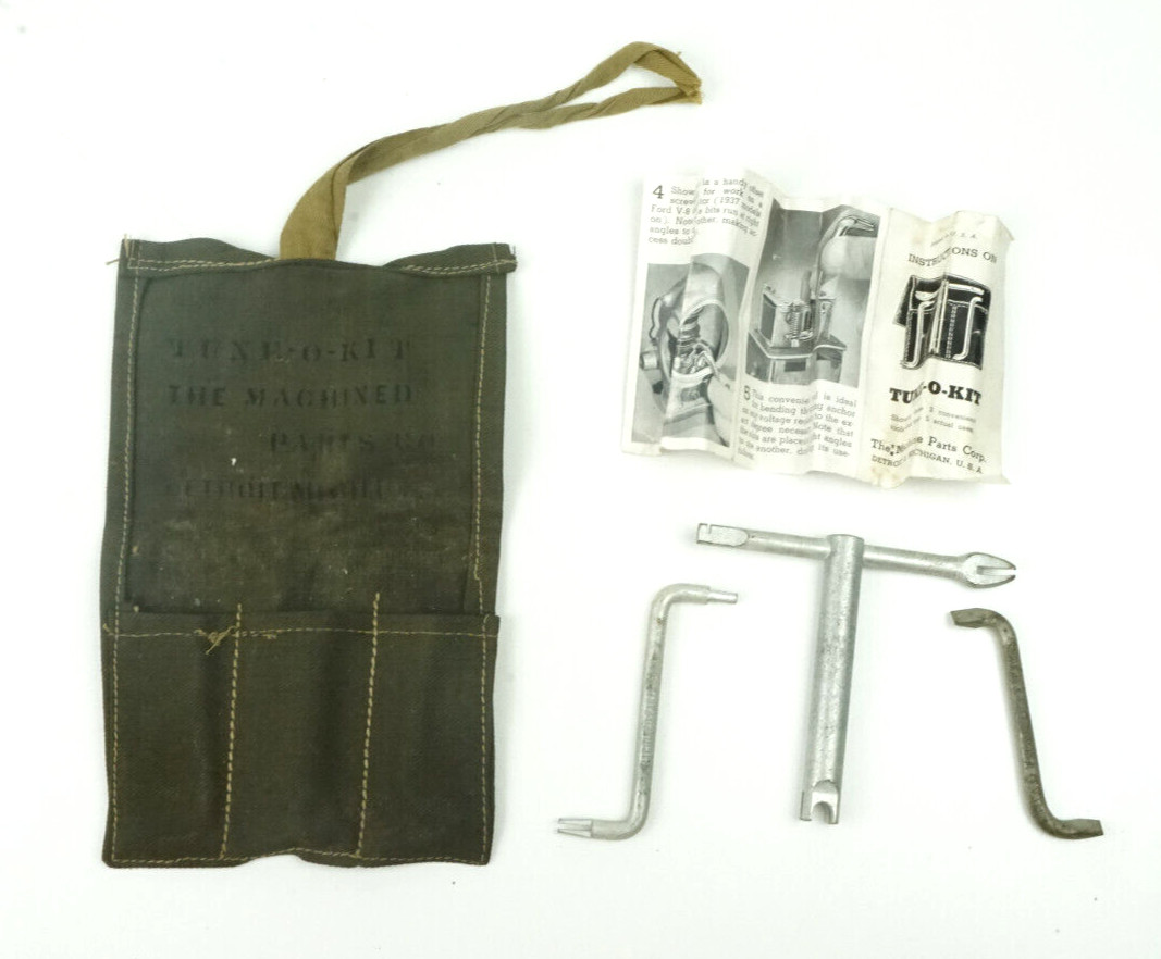 Mapco Detroit Tune-O-Kit The Machined Parts Co. Tune Up Kit in Pouch Vintage