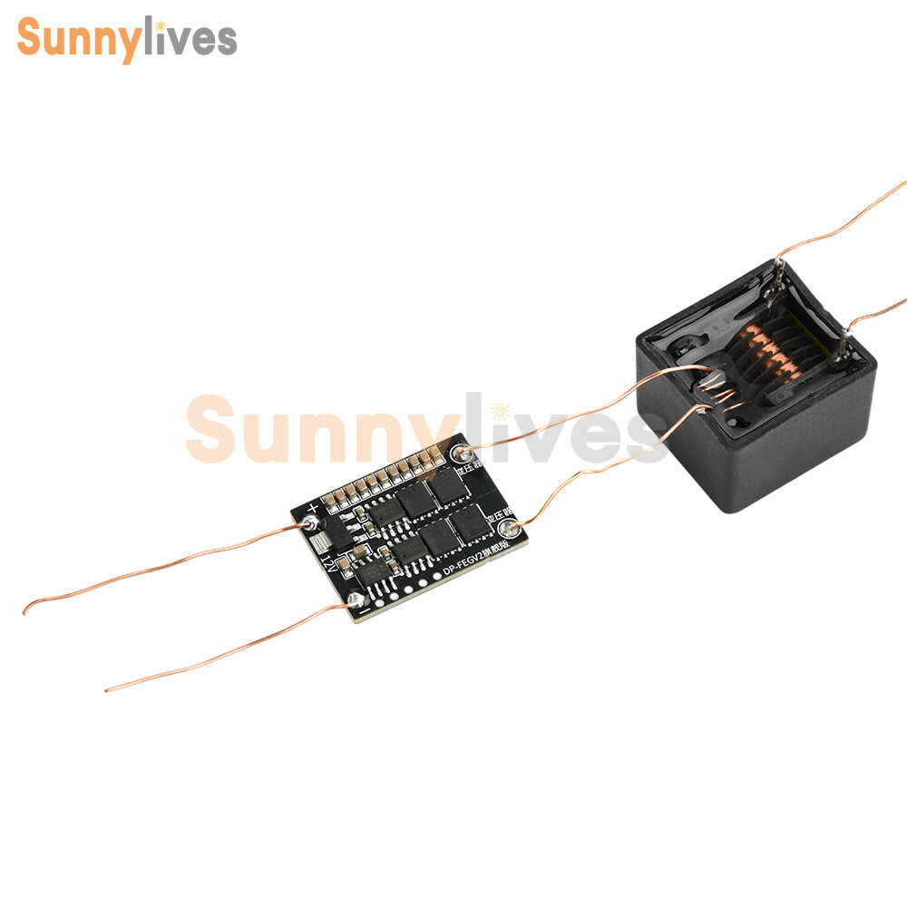 DC 4-12V to AC 20KV High Voltage Ignition Module Boost Coil High Frequency AC