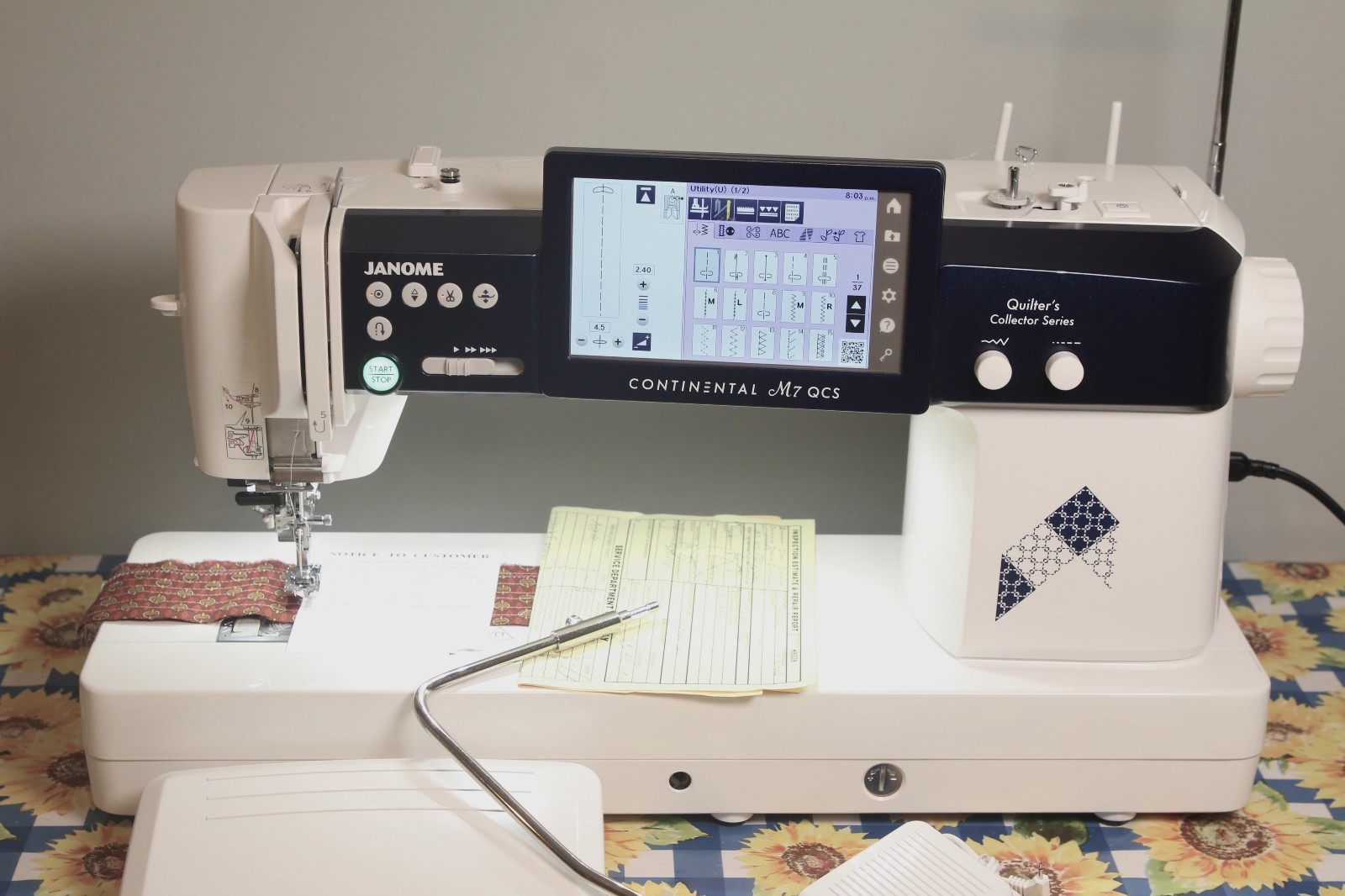 Janome Continental M7 QCS Sewing and Quiting Machine #3110