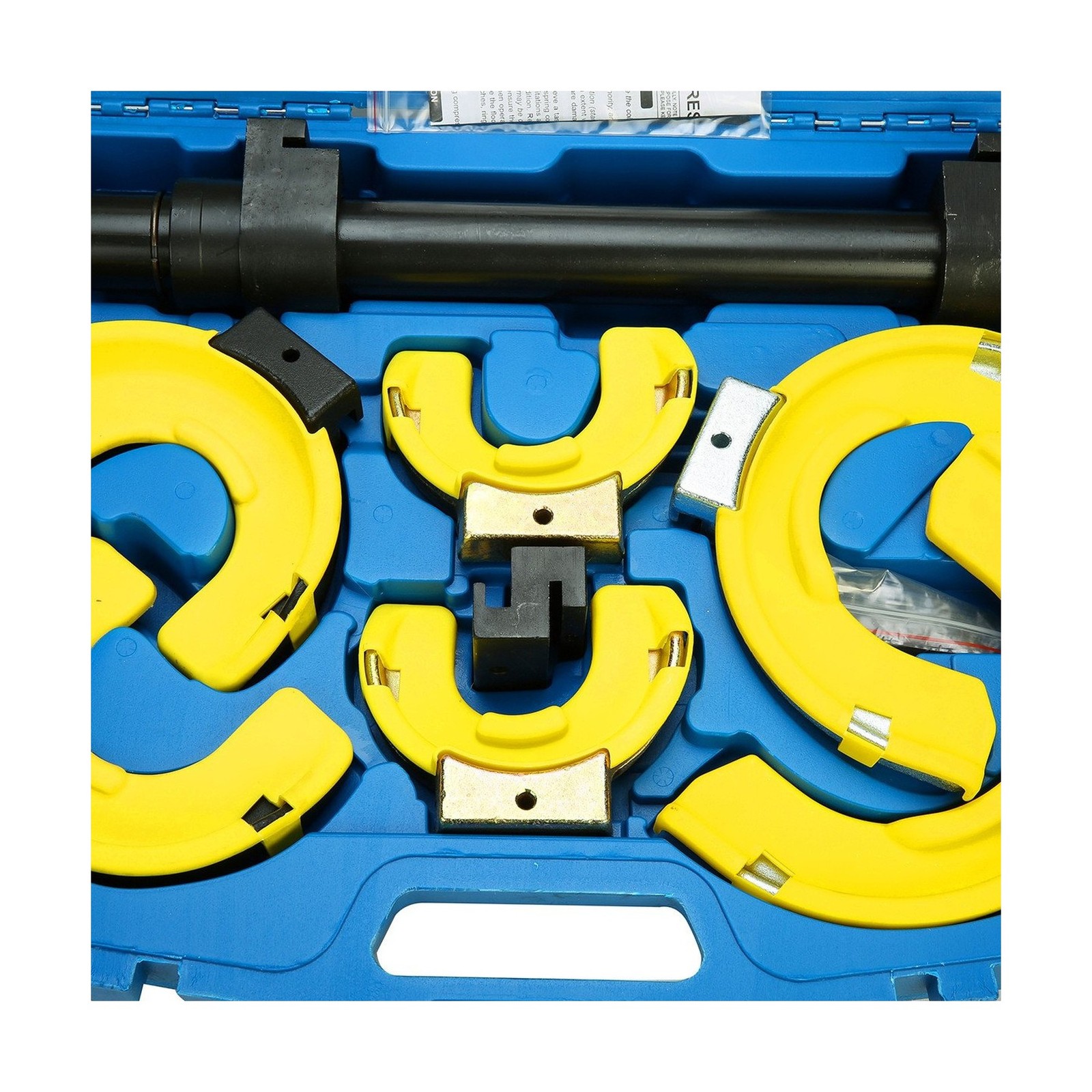 8MILELAKE Macpherson Strut Spring Compressor Kit Interchangeable Fork Coil Ex...