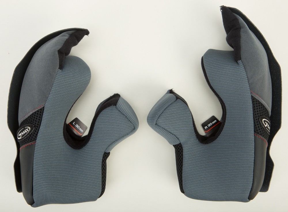 G-Max G086024 Cheek Pads for MX-86 Helmets - XS - 30mm