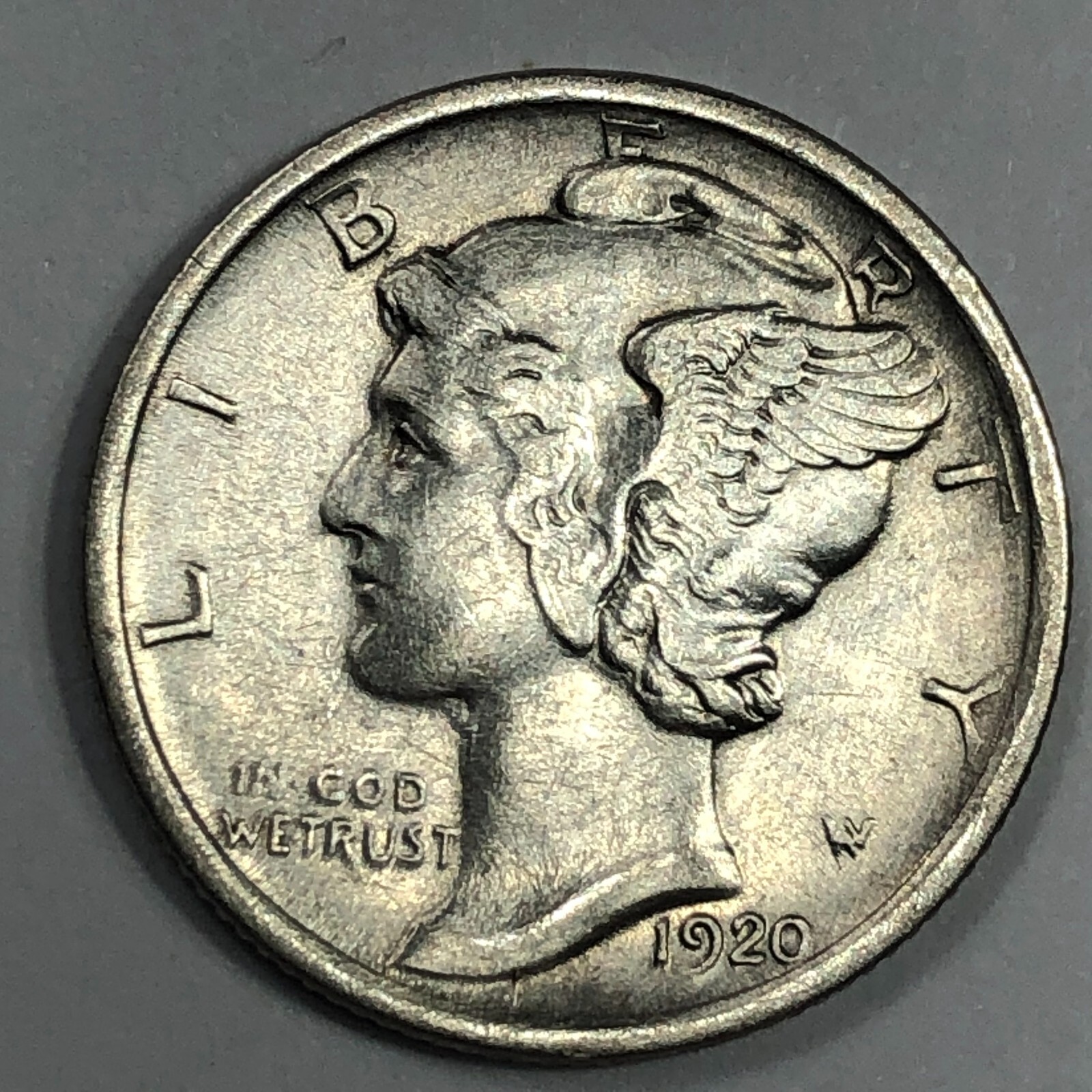 1920-D  Mercury Silver Dime #19772