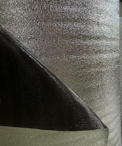 BLACK REFLECTIVE FOAM CORE GARAGE DOOR PANEL ROLL INSULATION (24" X 5')