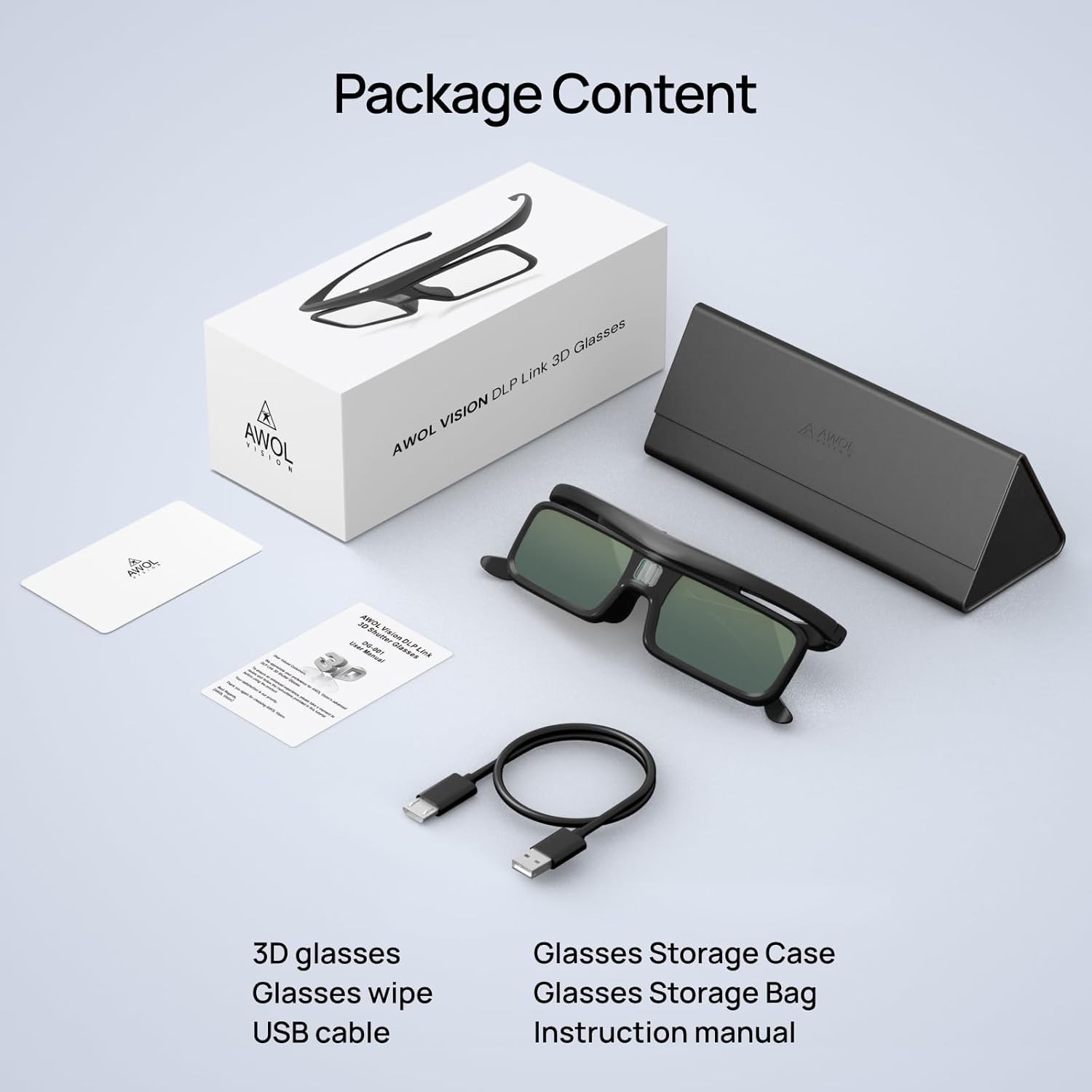Active Shutter Eyewear for DLP-Link 3D Projectors