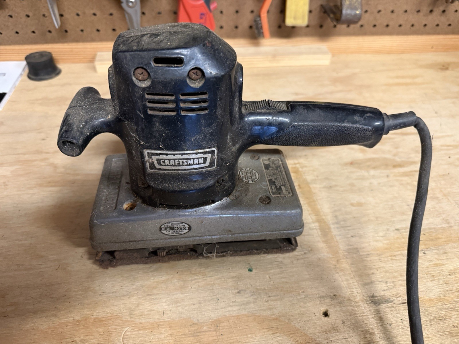Vintage Craftsman Dual Motion 1/3 Sheet Finishing Sander USA Tested & Working