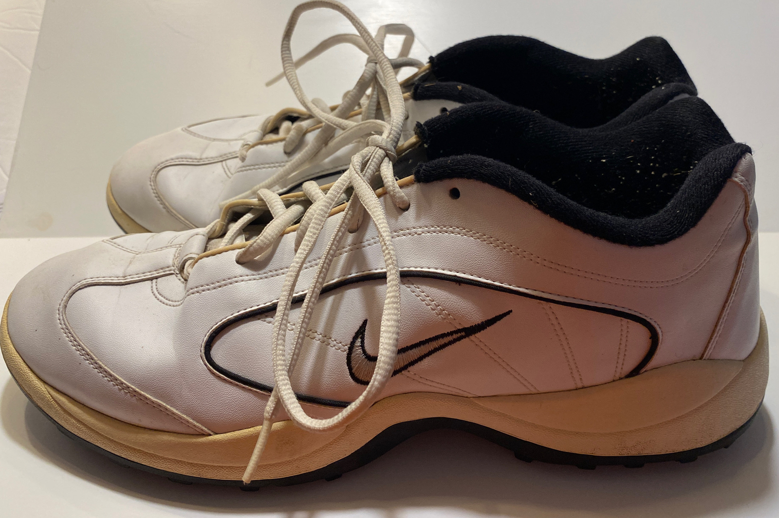 Nike Golf Shoes Men’s White Blue Sz 12
