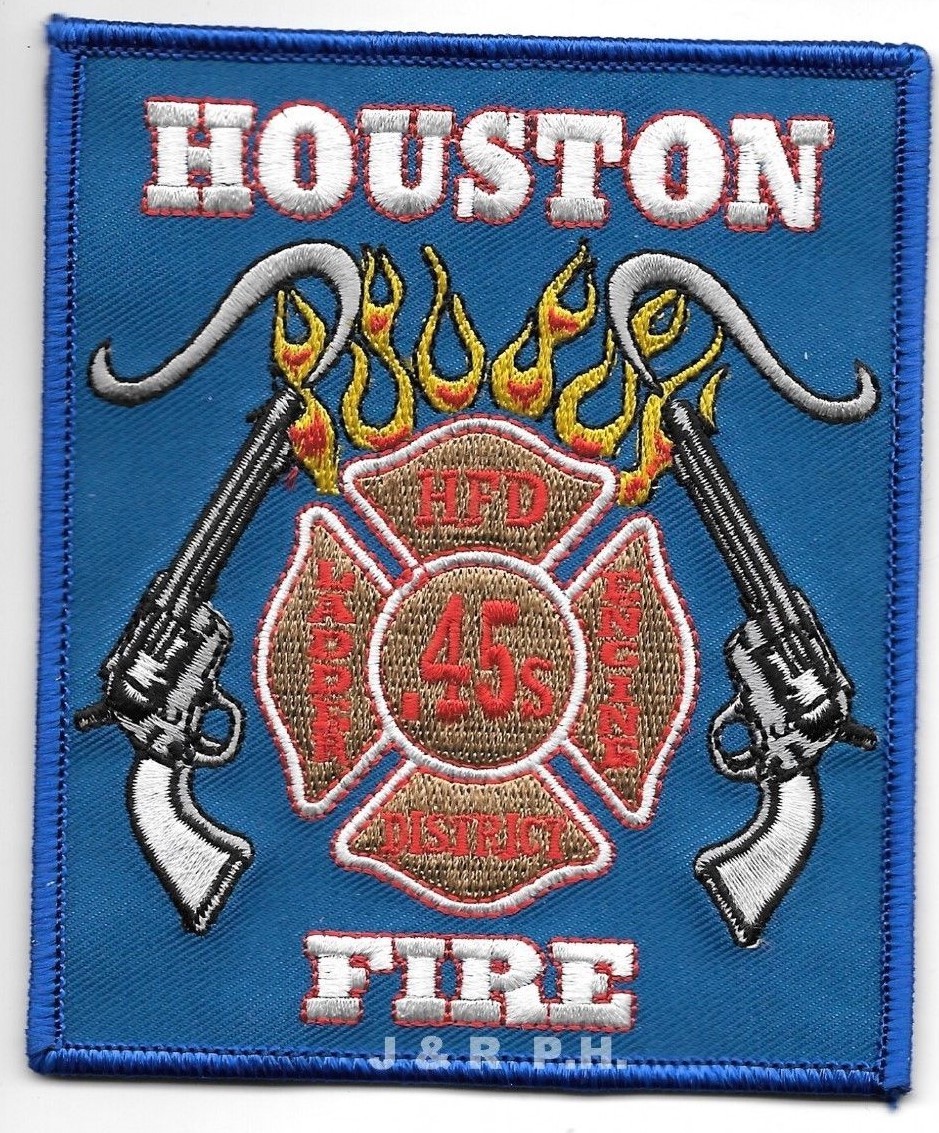 Houston Station - 45  "Colt .45's", Texas (3.75" x 4.5" size)  fire patch