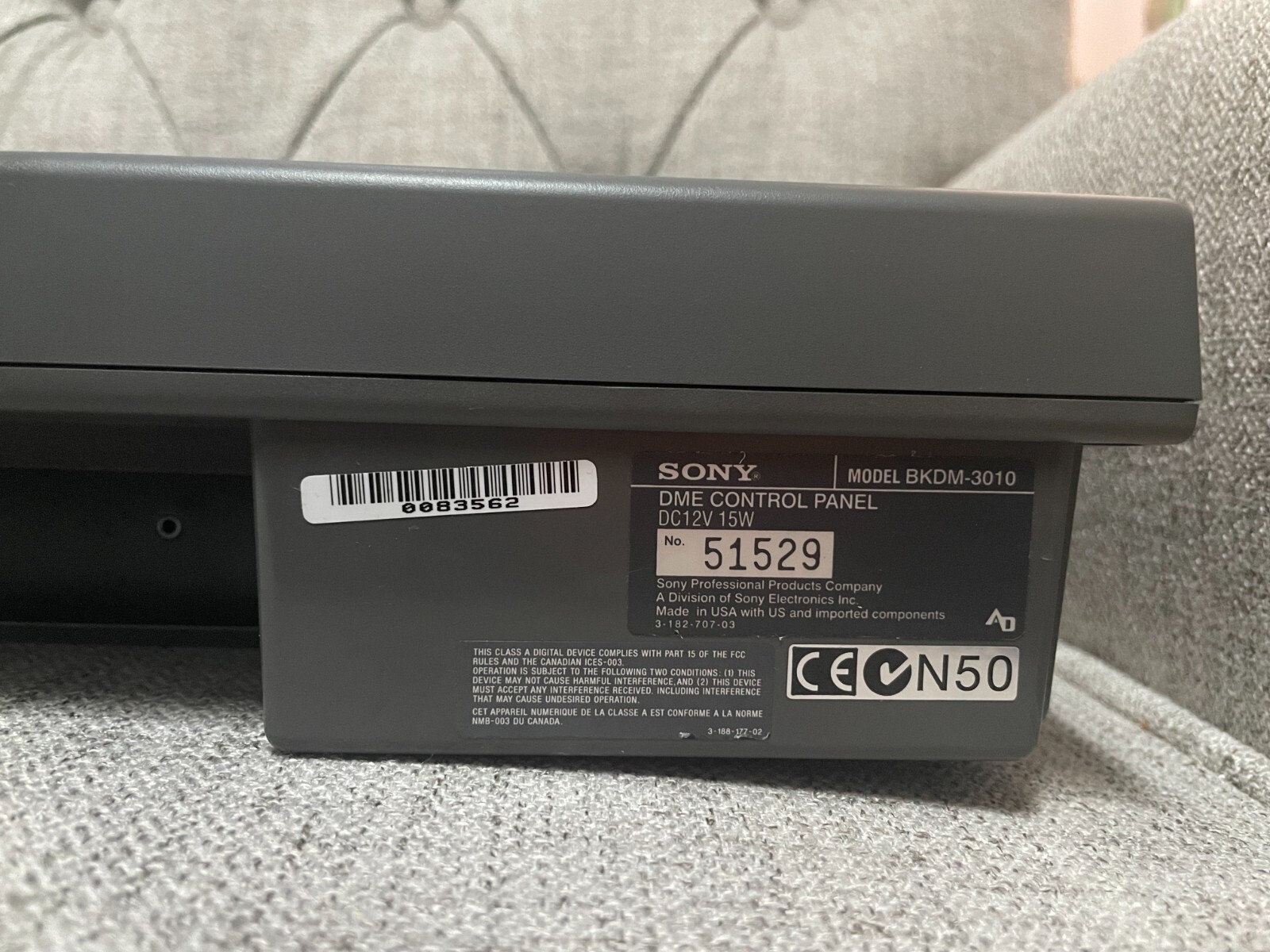 Sony BKDM-3010 Professional DME Control Panel