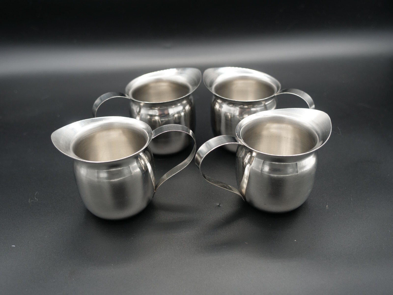 SET OF 4 Don - Stainless Steel Creamer Bell - 5 oz