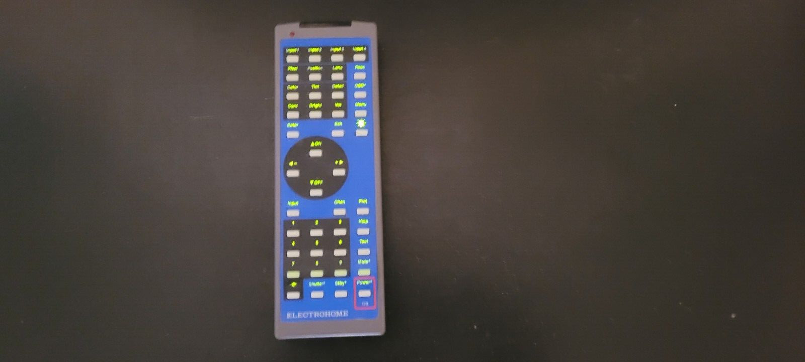 ELECTROHOME VISTAGRAPHX REMOTE CONTROL
