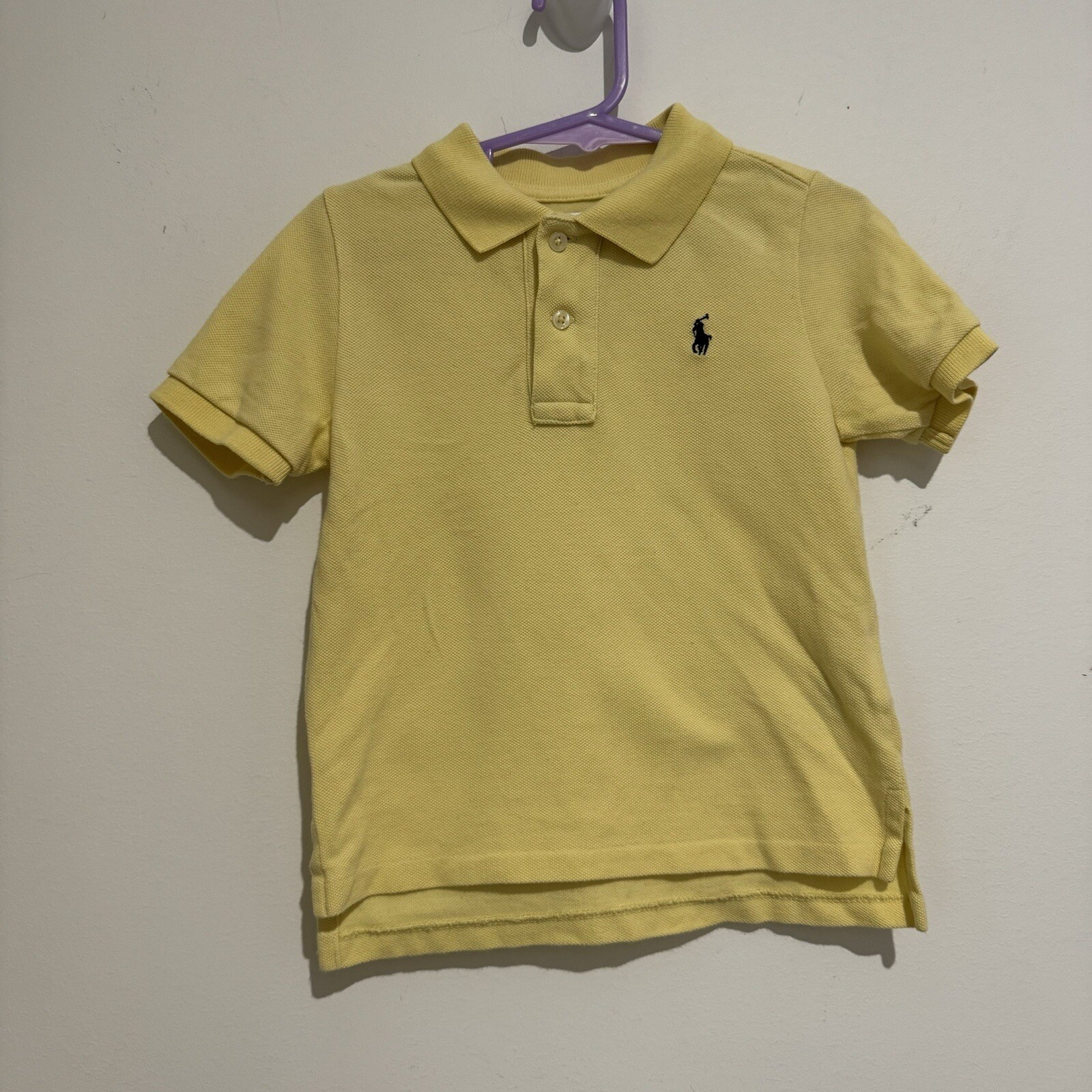 Ralph Lauren Kids Toddler Baby Yellow Polo Shirt Size 24 Months Cotton