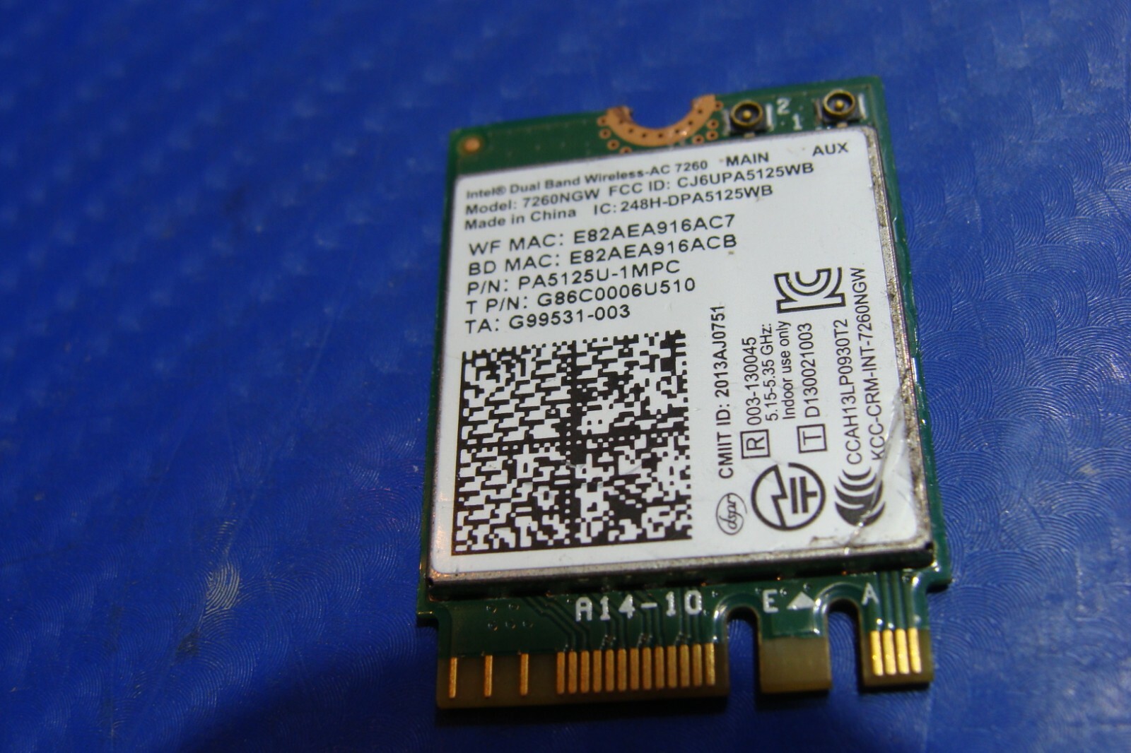 Acer Aspire VN7-591G-74LK 15.6" Genuine Wireless WiFi Card 7260NGW ER*