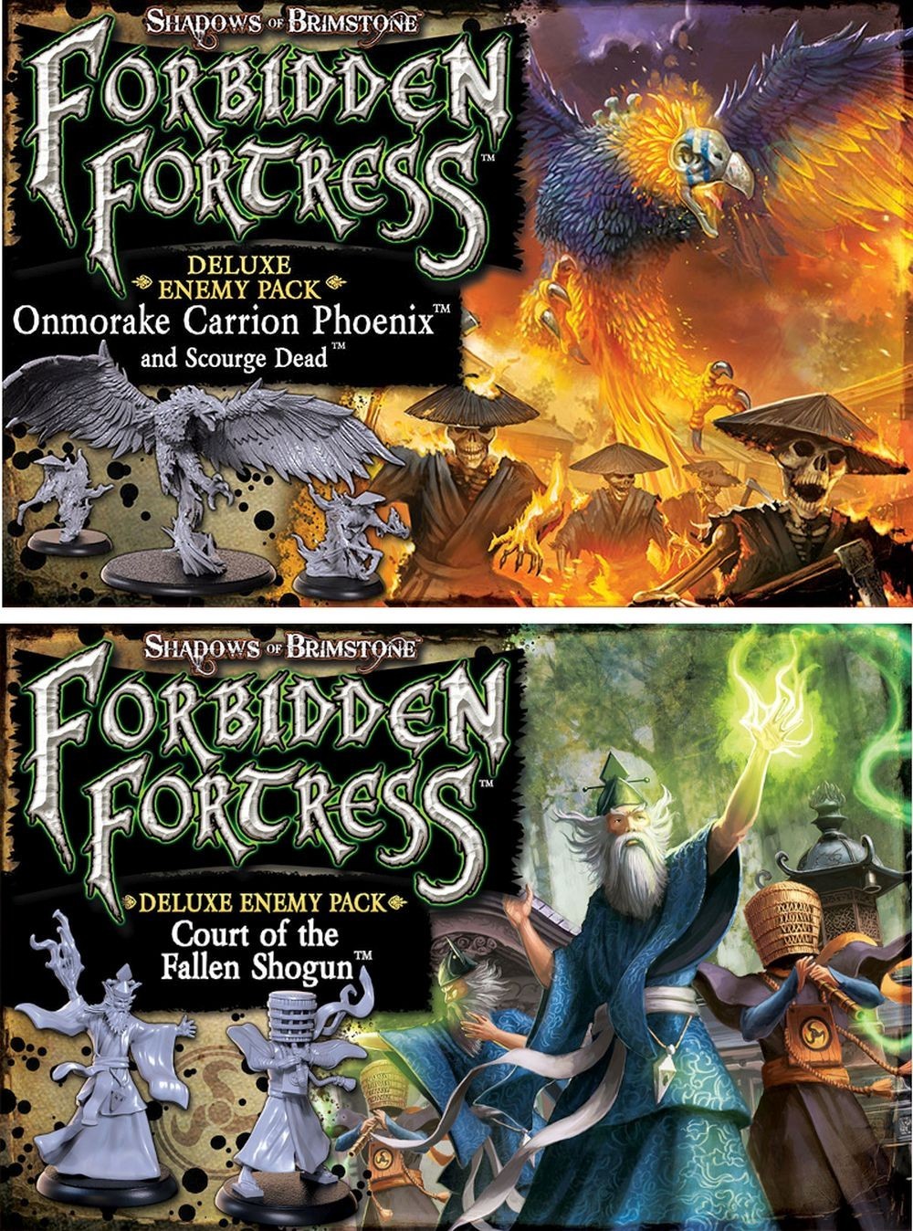 Shadows of Brimstone Lot of Carrion Phoenix and Court of Fallen Shogun Brand New