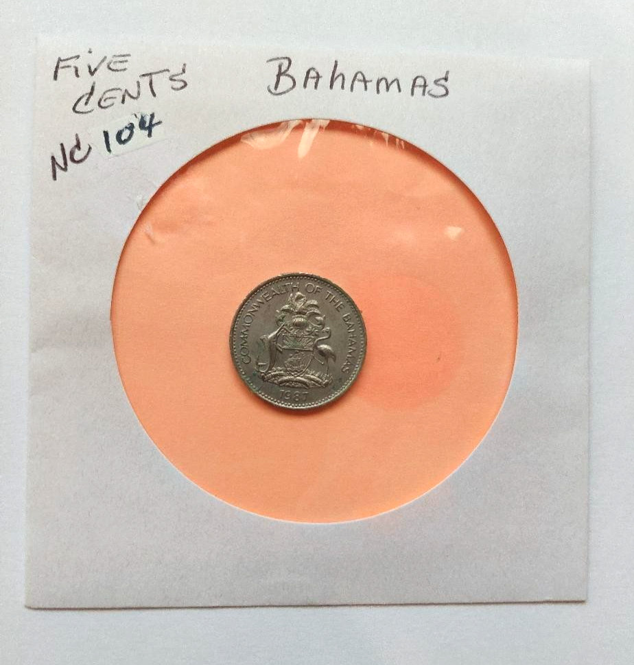 VINTAGE RARE – 1987 COMMONWEALTH OF THE BAHAMAS – Circulated NC104