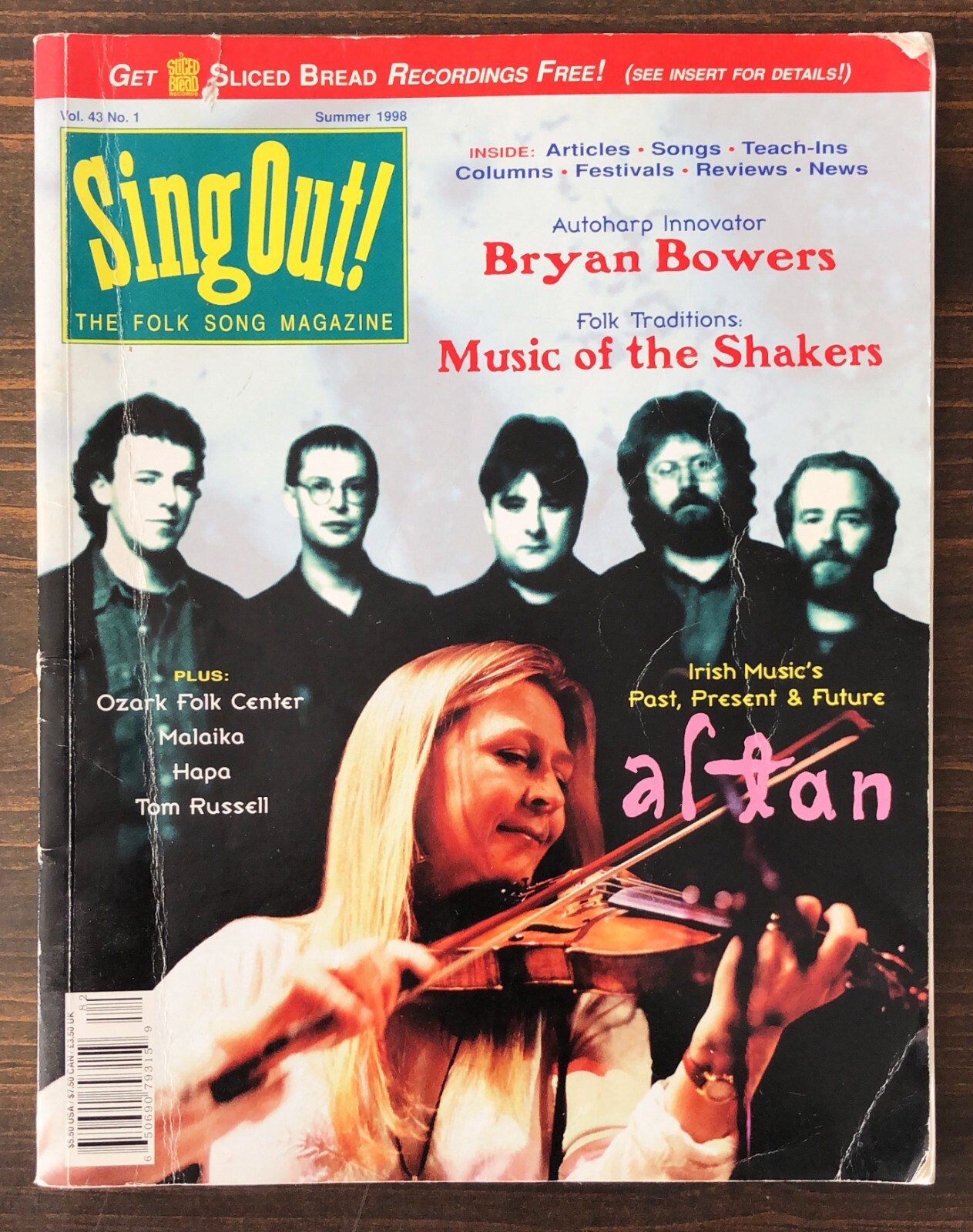 Sing Out Magazine Summer 1998 Altan, Bryan, Music of the Shakers