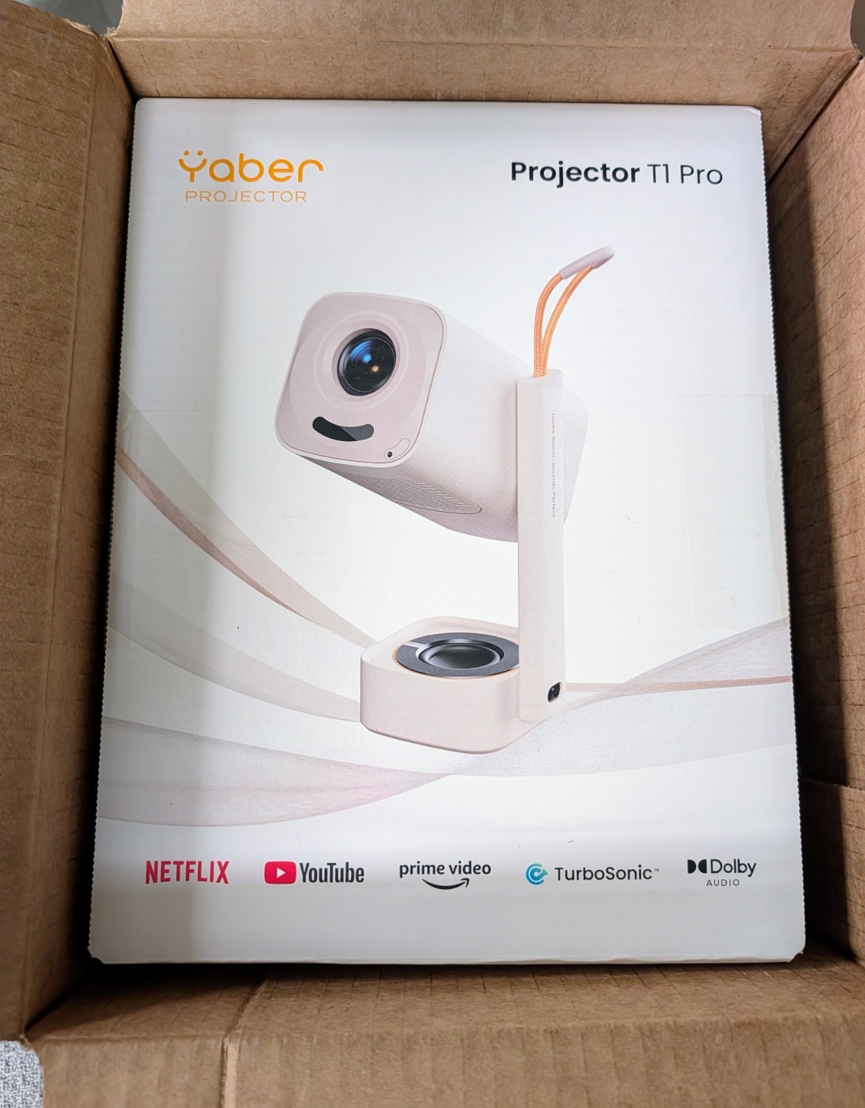 (NEW) Yaber T1 Pro Smart Projector WiFi6 & Bluetooth, Built-in Streaming