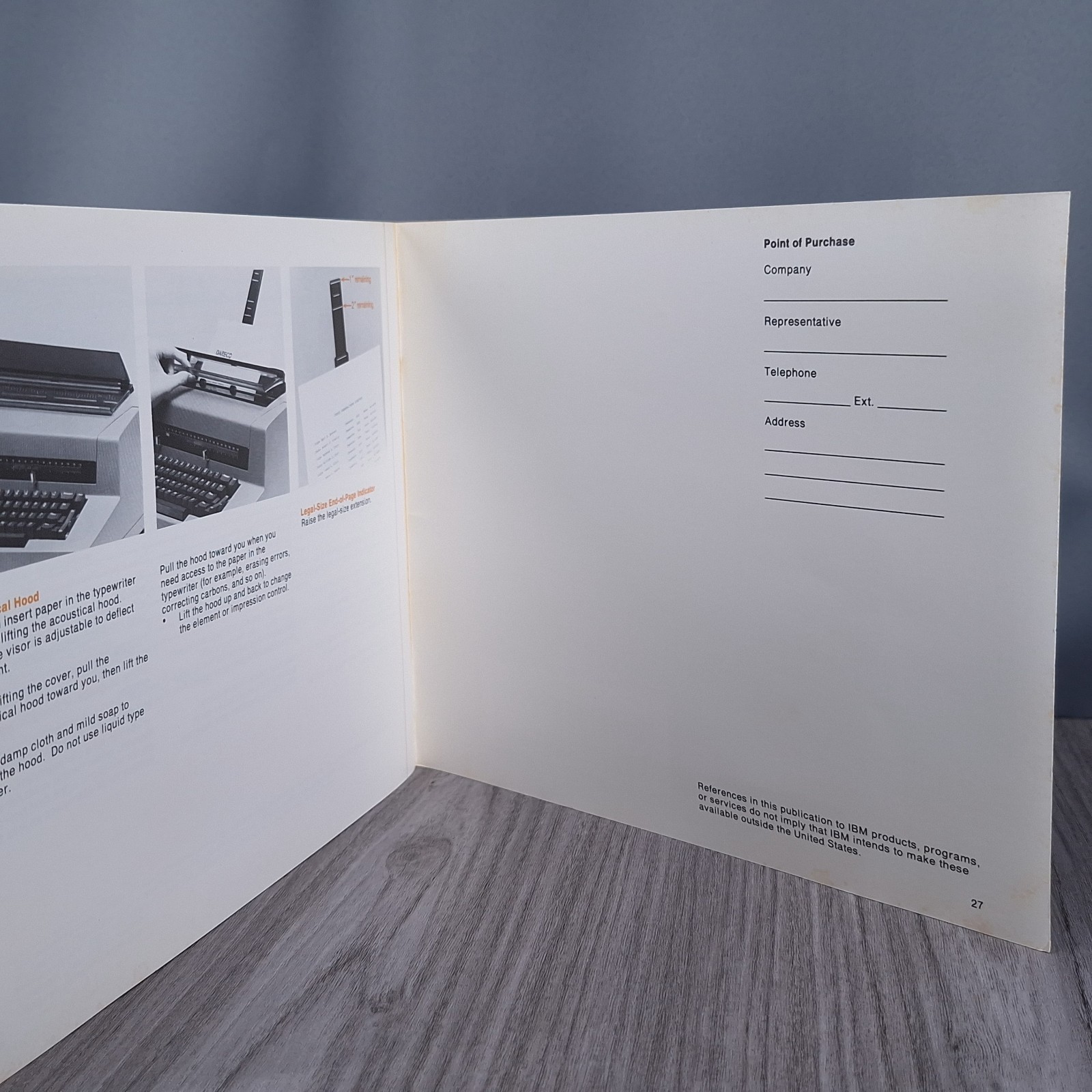 Vtg IBM Correcting Selectric 3 Typerwriters Operating Instructions Manual