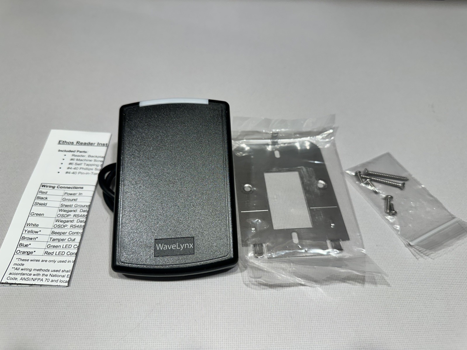 WAVELYNX ET20-7WS SINGLE GANG MULTI TECHNOLOGY READER Prox13.56MHz WITH BLE