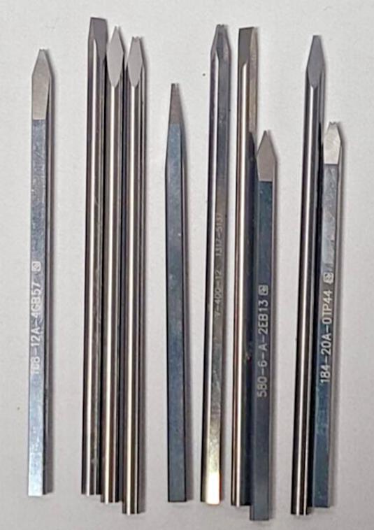 Lot of 10 Solid Carbide 1/8" Engraving Bits Watchmaker Jewelry Lathe Graver CNC