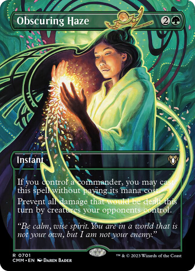 MTG Obscuring Haze Borderless - Commander Masters #701
