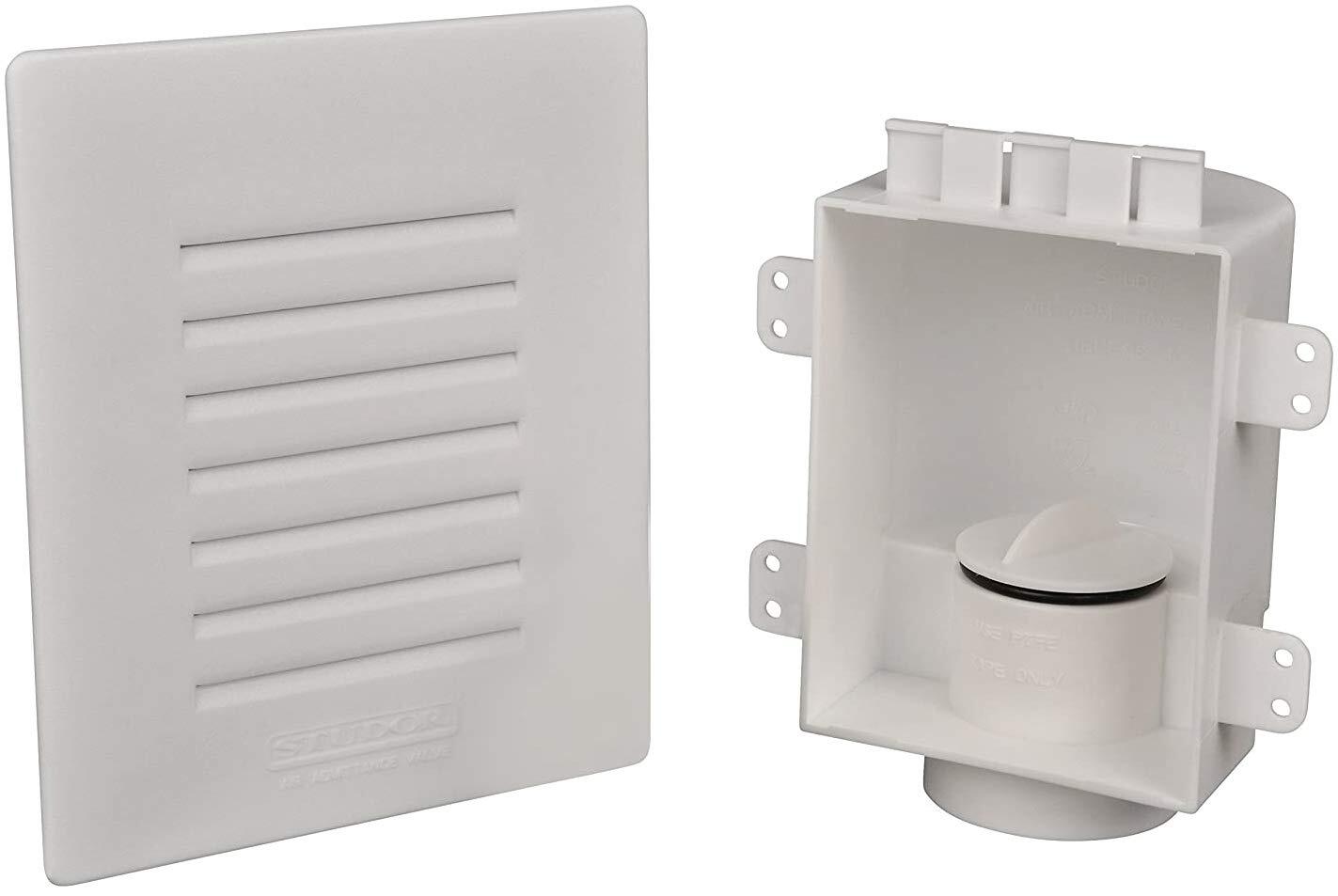 20380 Recessed Air Admittance Valve Box and Grill Plumbing Vent Air Release