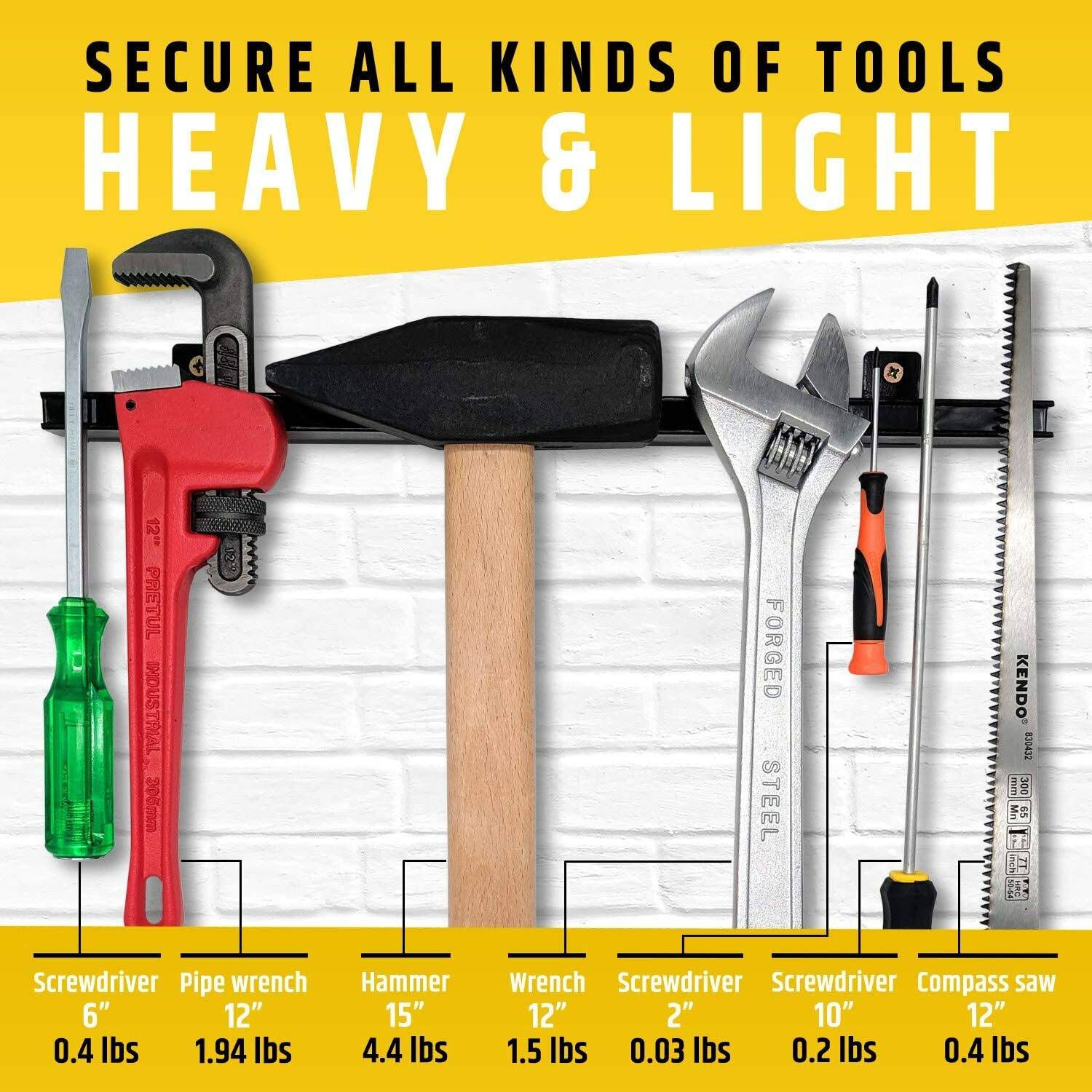17" Heavy-Duty Magnetic Tool Holder (Upgraded Version) - Extremely Powerful