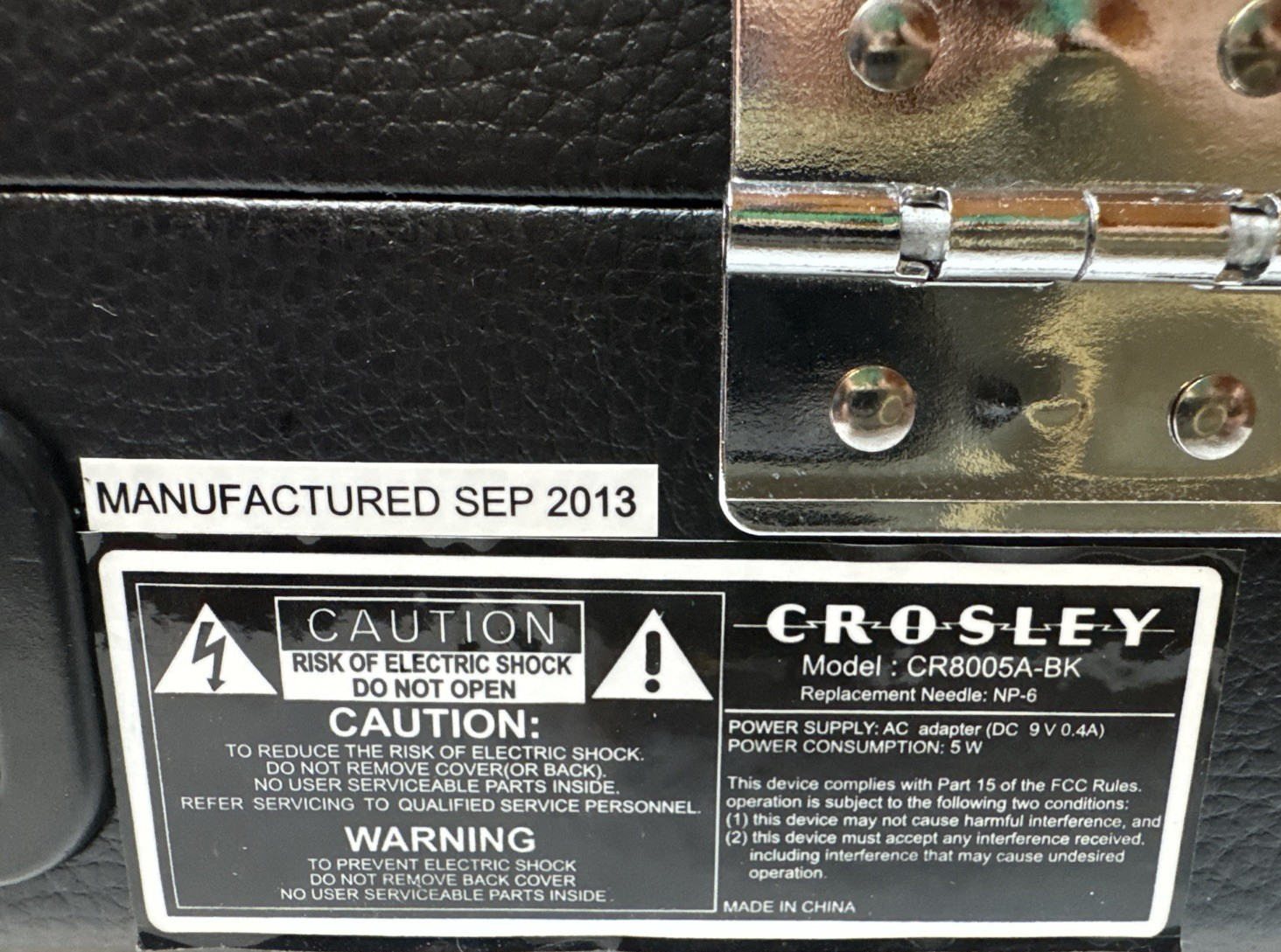 Crossley Cruiser Record Player Model CR005A-BK Tested