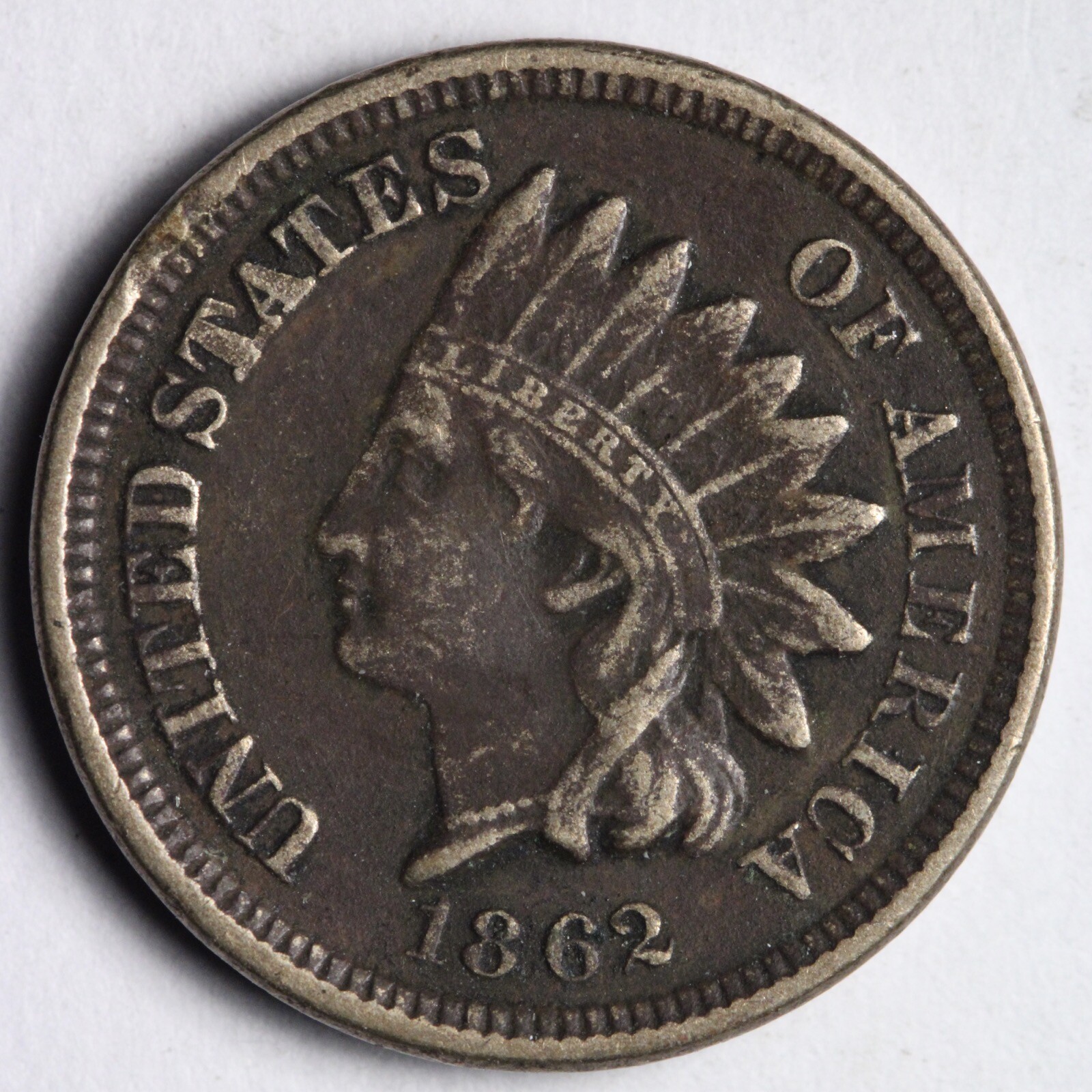 1862 Indian Head Cent Penny CHOICE XF E606 QCN