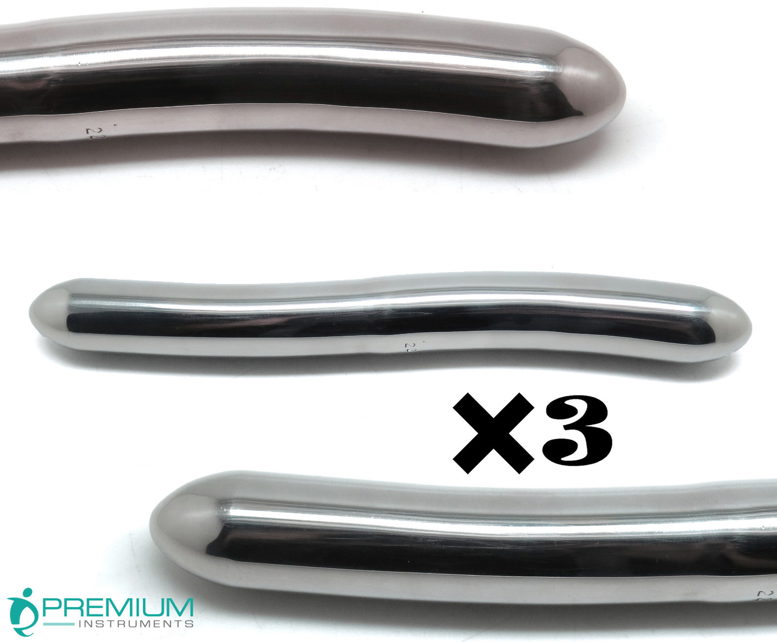 3× Hegar Uterine Dilator Gynecology 21mm/22mm Surgical Sounds New Instruments