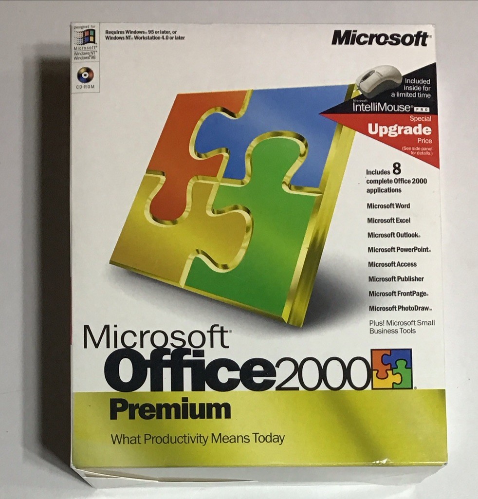 Microsoft Office 2000 Premium Windows 98 Upgrade