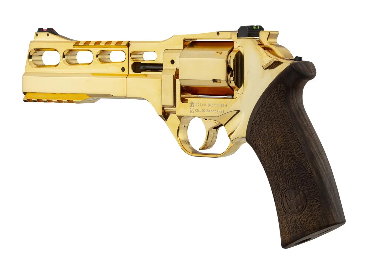 (NEW) Chiappa Rhino 60DS CO2 .177 BB Revolver, Gold