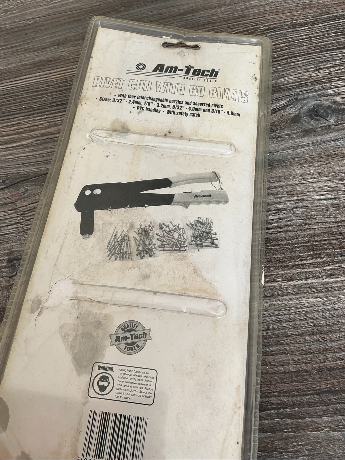 Amtech B3400 Rivet Gun Set with 60 Rivets