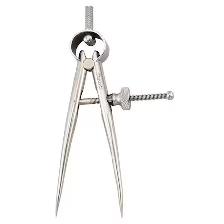 Starrett 277-3 Spring Divider, 4 In, Steel, Solid Nut