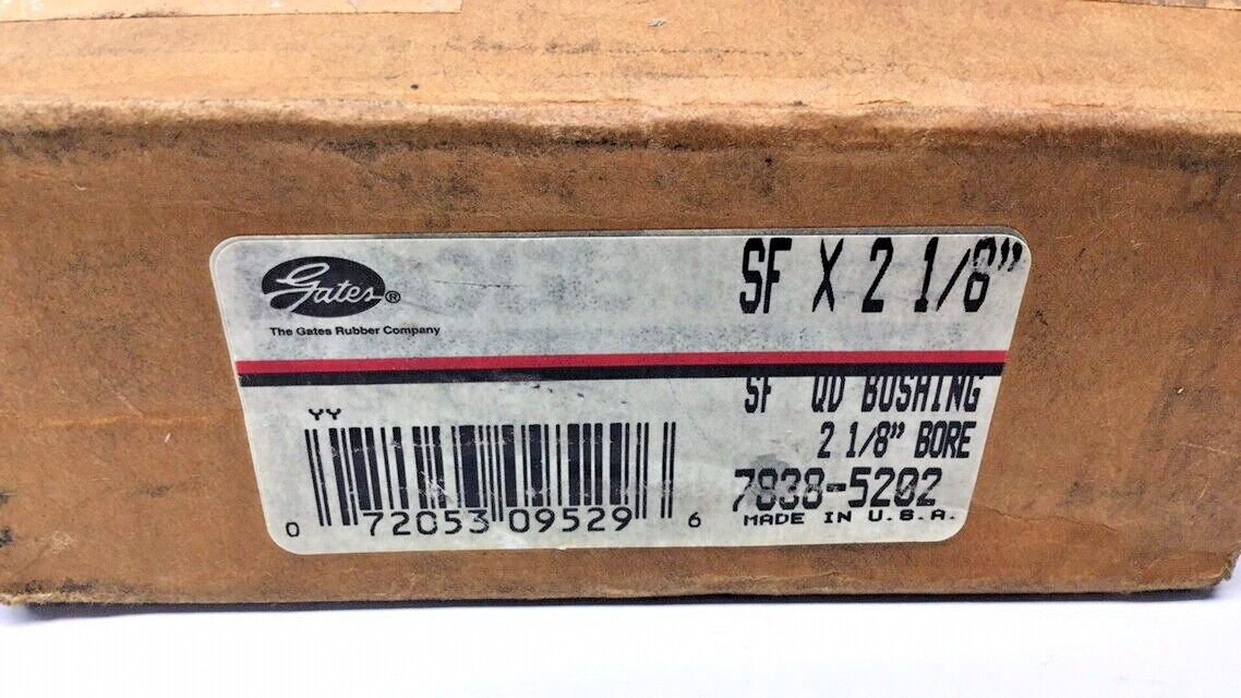 Gates 7838-5202 Bushing SF-2-1/8 QD/ SF-Series 2.125-bore SF2-1/8 SF218 SFX2-1/8