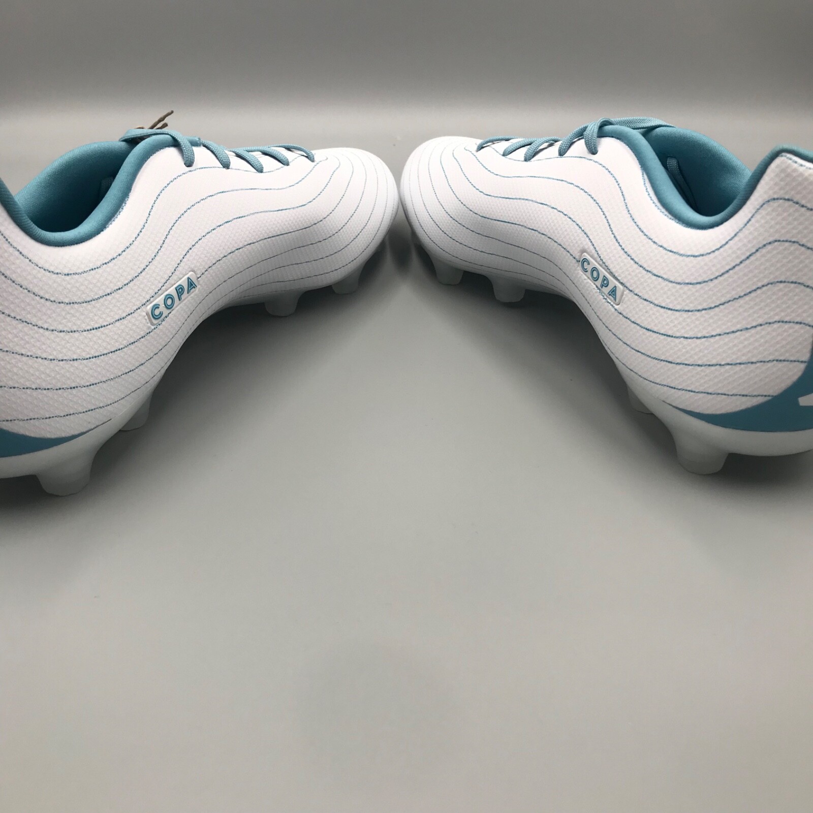 Adidas Men's Size 11.5 Copa Pure.3 Parley FG Soccer Cleats White/Blue ID9329