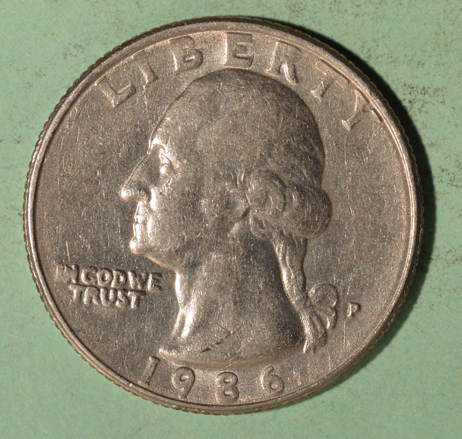 1986-P Washington Clad Quarter - Average Circulated Condition