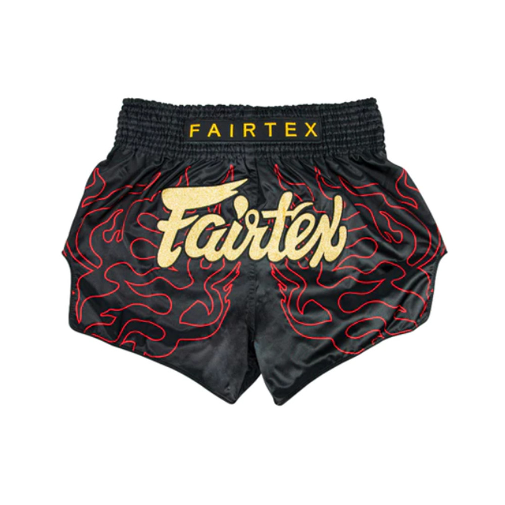Fairtex Boxing Muay Thai Shorts # XL Lava Black - BS1920 Micro Satin Unisex Gift