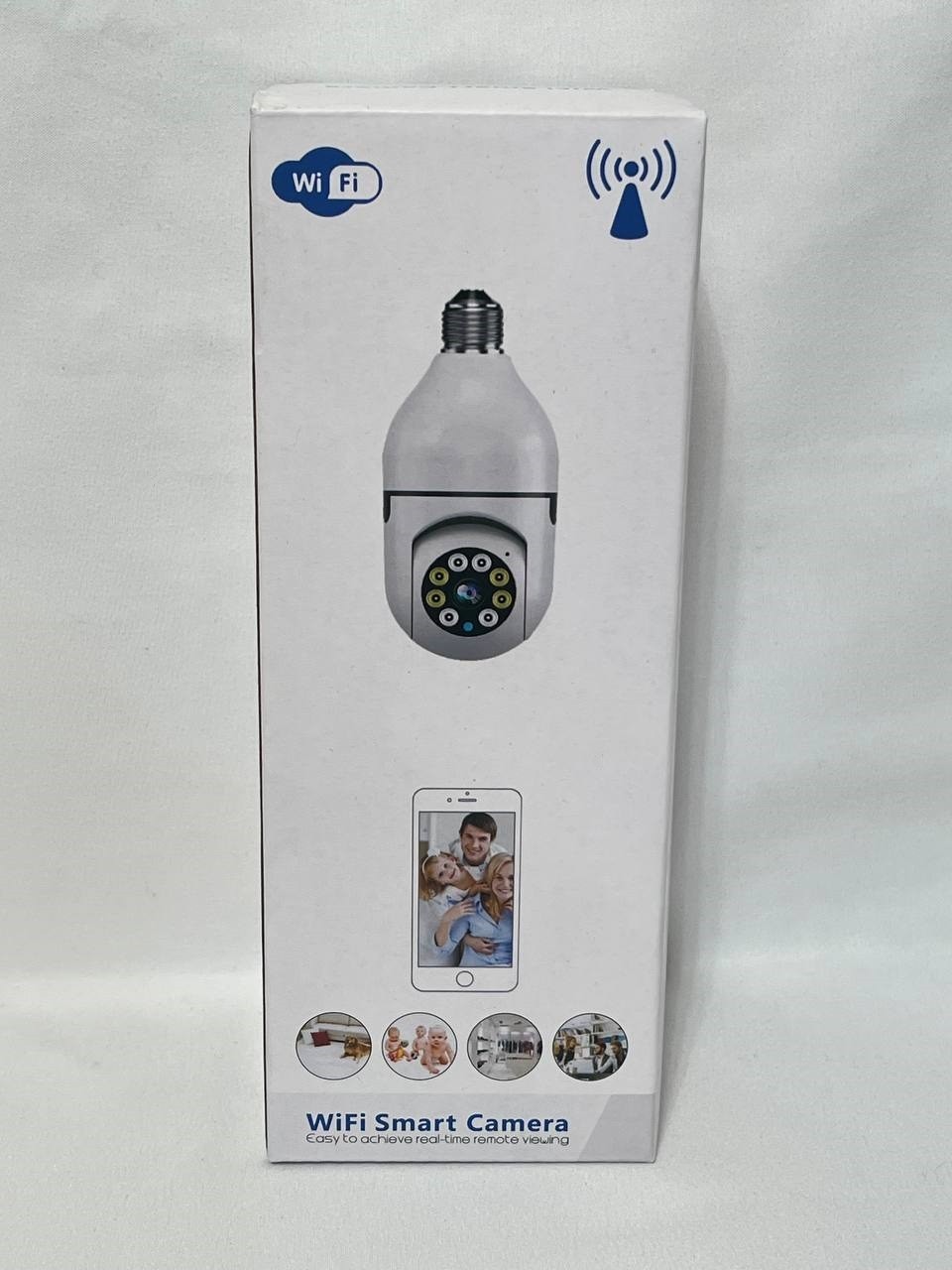 Light Bulb 2K Security Camera WiFi Night Vision Wireless Outdoor Motion Detector