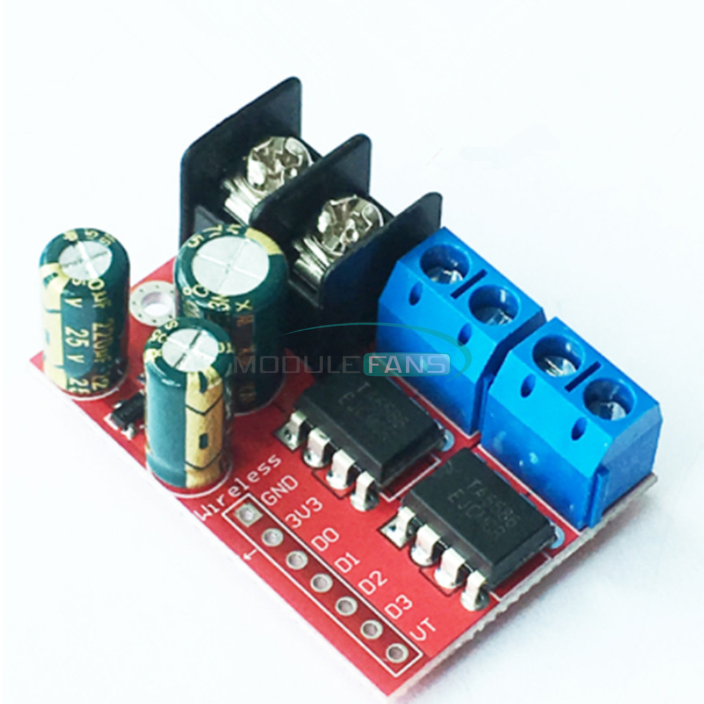 5A Dual DC Motor Drive Remote Control Double H-Bridge PWM Speed Control Module