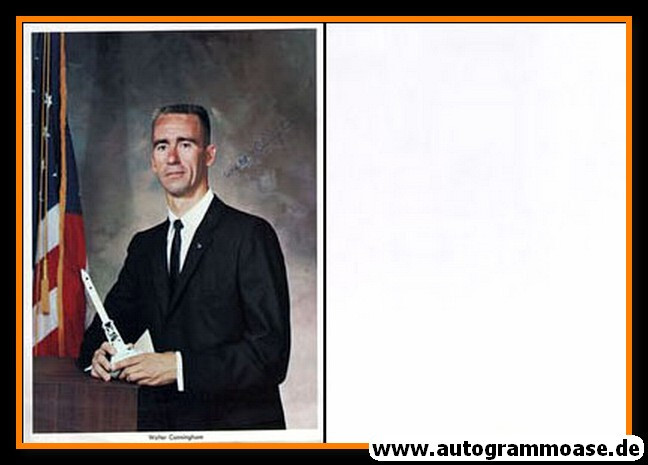 Autograph Space Travel (Nasa) Walter Cunningham 1960er Print (Portrait Color XL