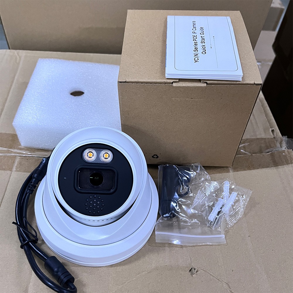 Vikylin 4K 8MP PoE Full Color Night Vision IP Camera Outdoor Metal 2 way Audio