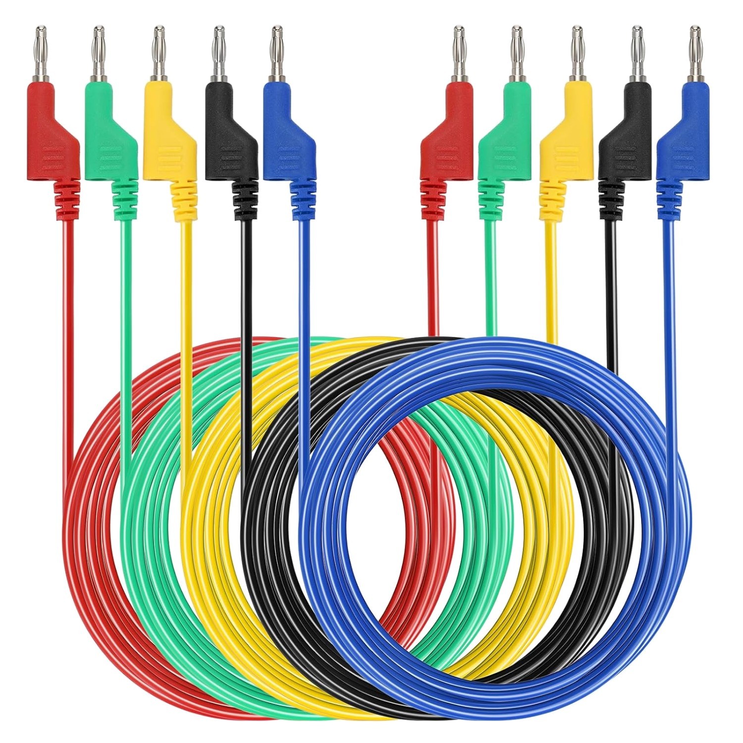 5Pcs Stackable Banana Plug  Lead Set
